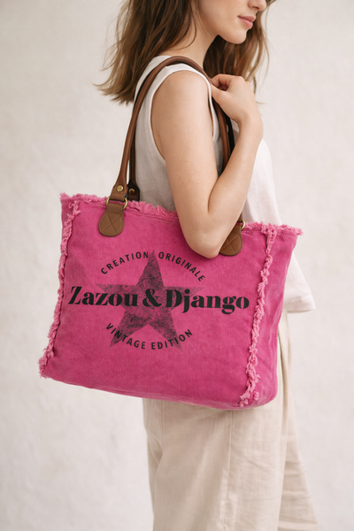 Mini Cabas Quotidien Rose Fuchsia