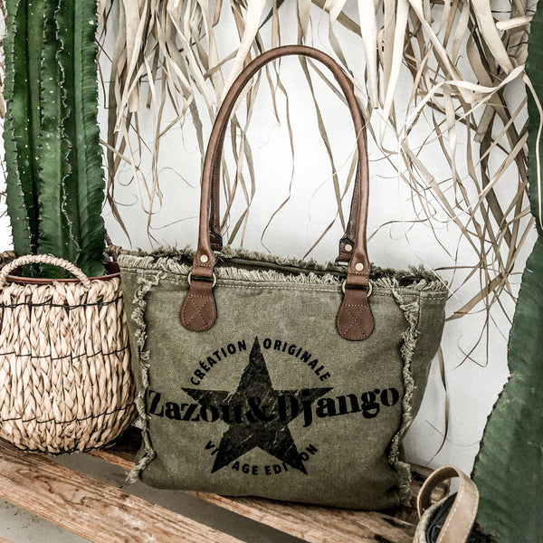 Mini Cabas Quotidien Army – Zazou&Django - Main Image